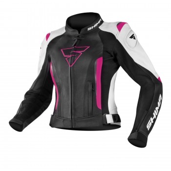 Мотокуртка женская SHIMA MIURA 2PC black white fuchsia